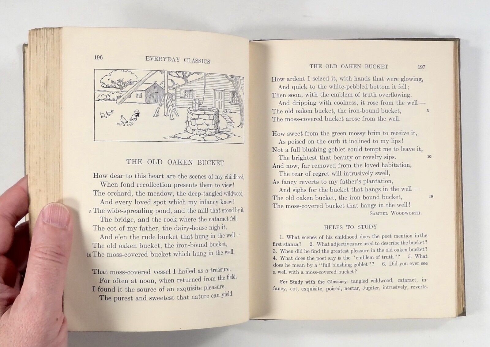 1931 EVERYDAY CLASSICS FIFTH READER Children’s English textbook ILLUSTRATED hc