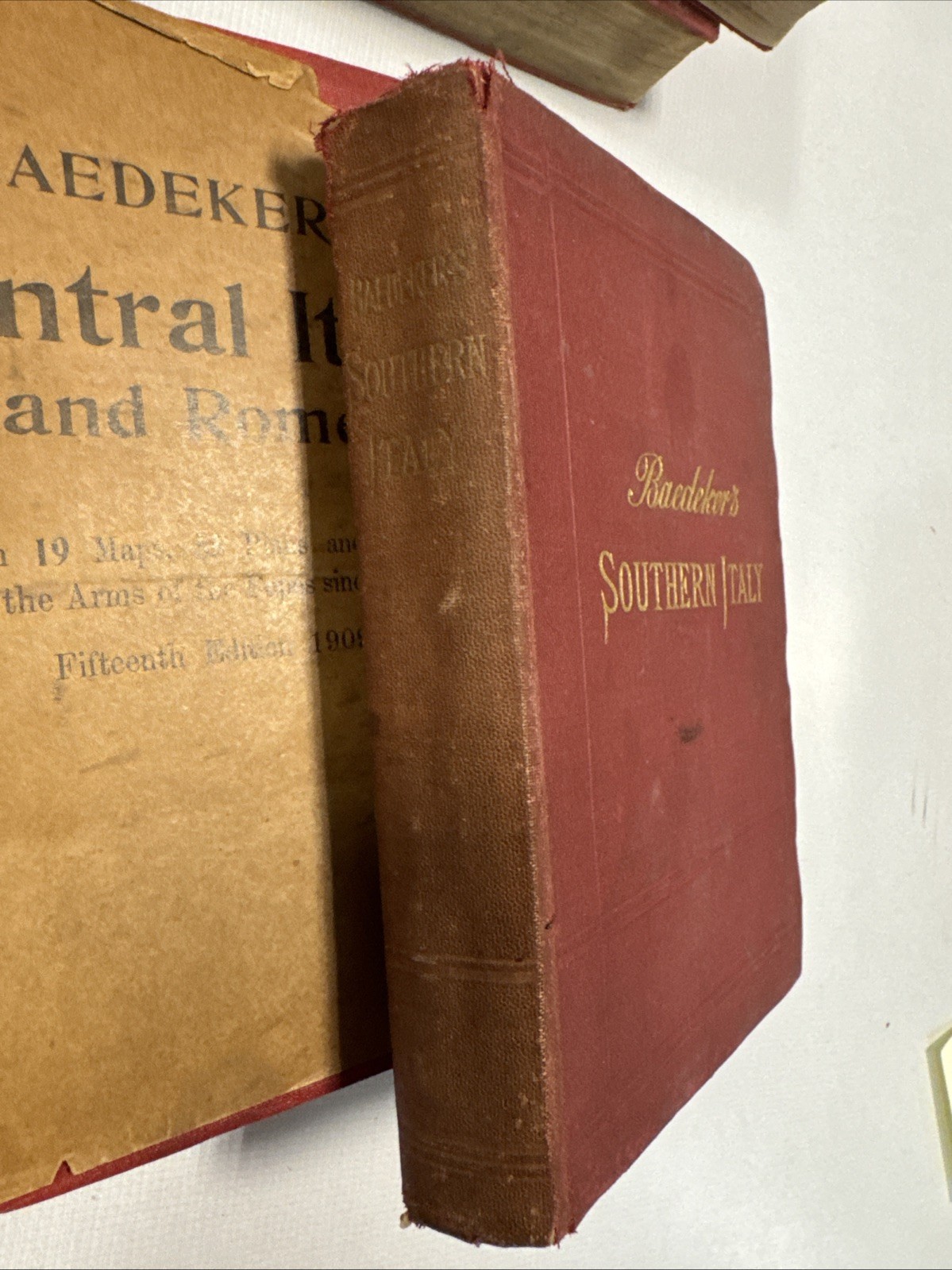 Lot of 11 Vintage Baedeker Travel Guides (1894 – 1913)