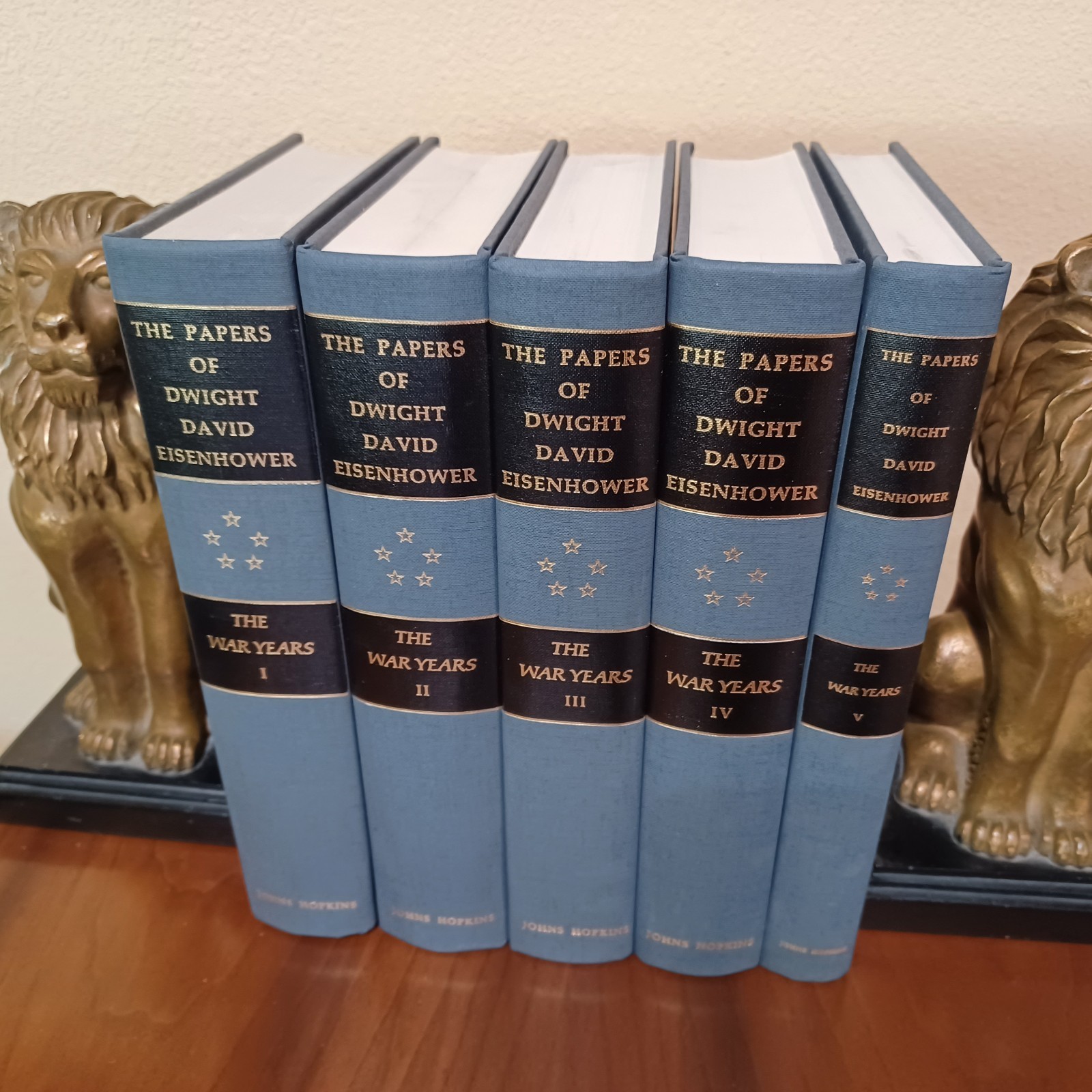 The Papers of Dwight David Eisenhower THE WAR YEARS 5-VOLUME (NEAR FINE) HC SET