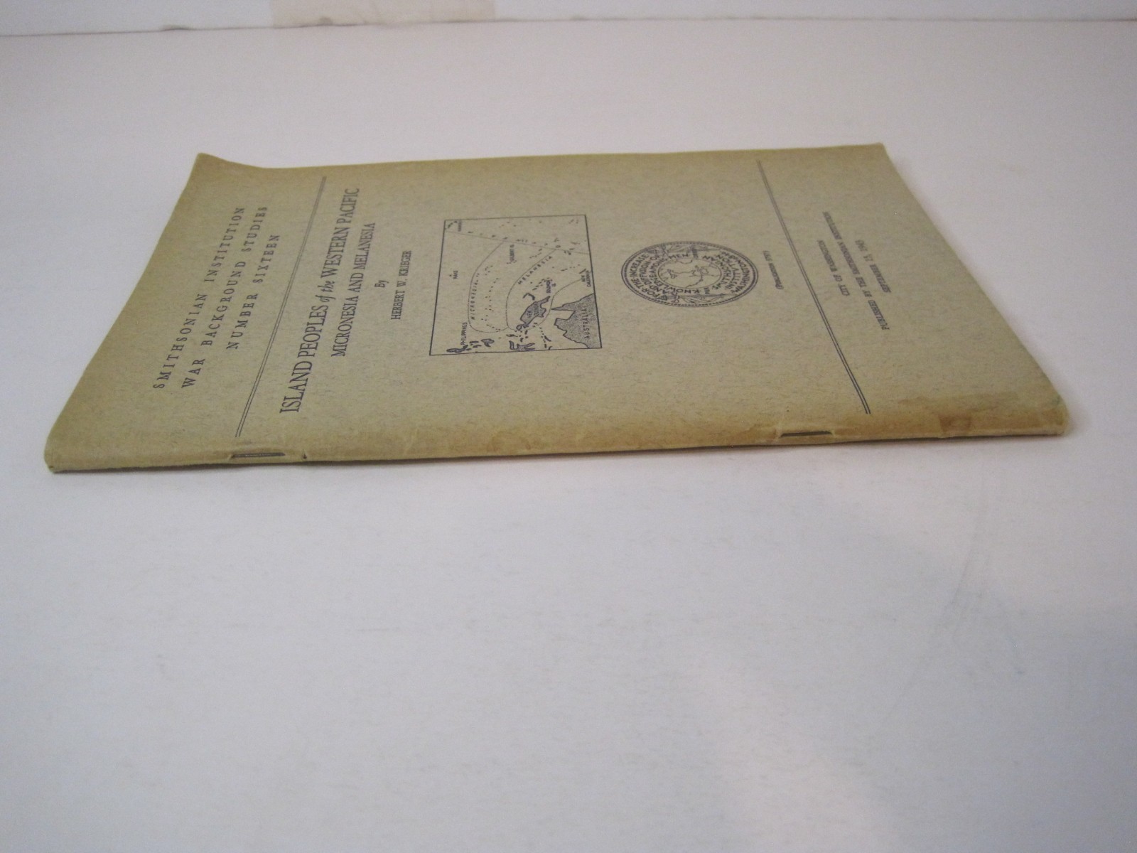Smithsonian Institution War Background Studies No. 16 Island Peoples.. PB 1943