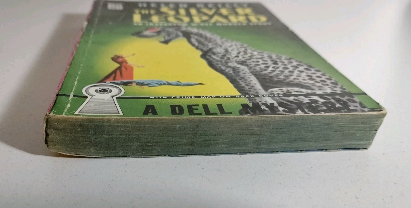 2 Dell Mapback lot The Silver Leopard, Captive Of The Sahara Vintage Mystery PB