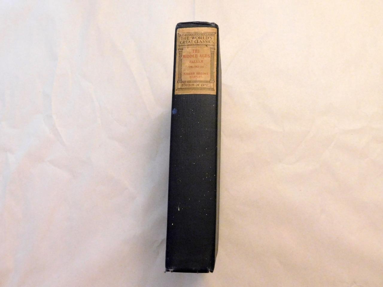 Antique 1899 Books the Worlds Great Classics The Middle Ages Vol 2 and 3