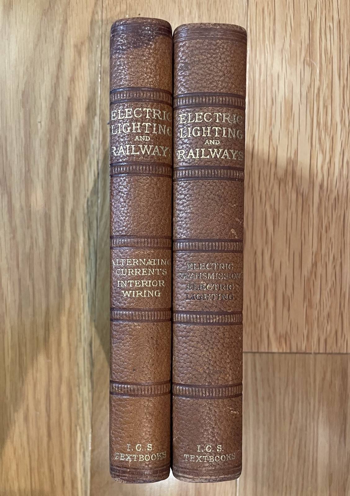 1901 ICS Electric Lighting & Railways 2 Vol First Ed Engineering