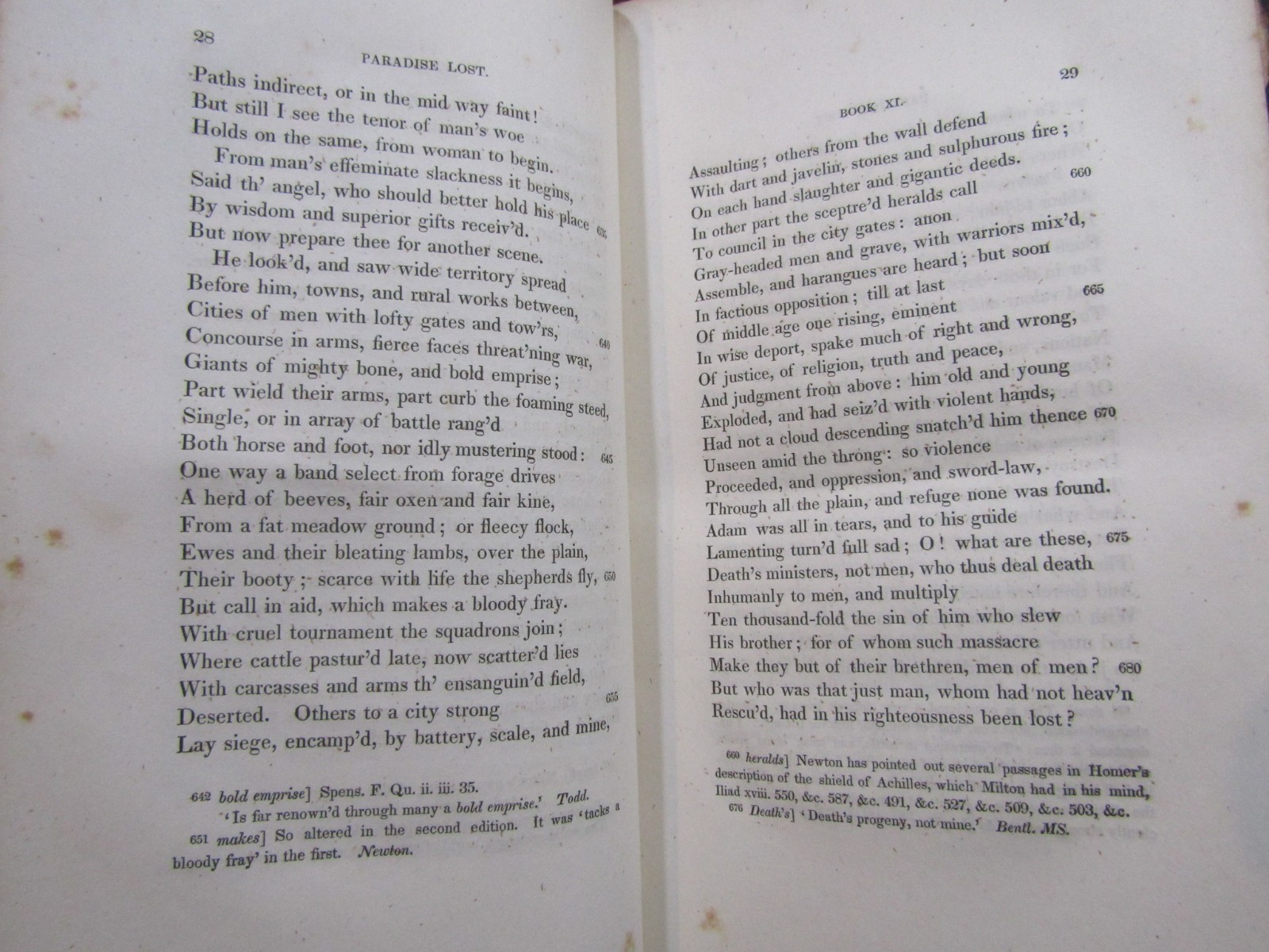 1838 POETICAL WORKS OF JOHN MILTON VOL II ONLY Greensborough Bookplate