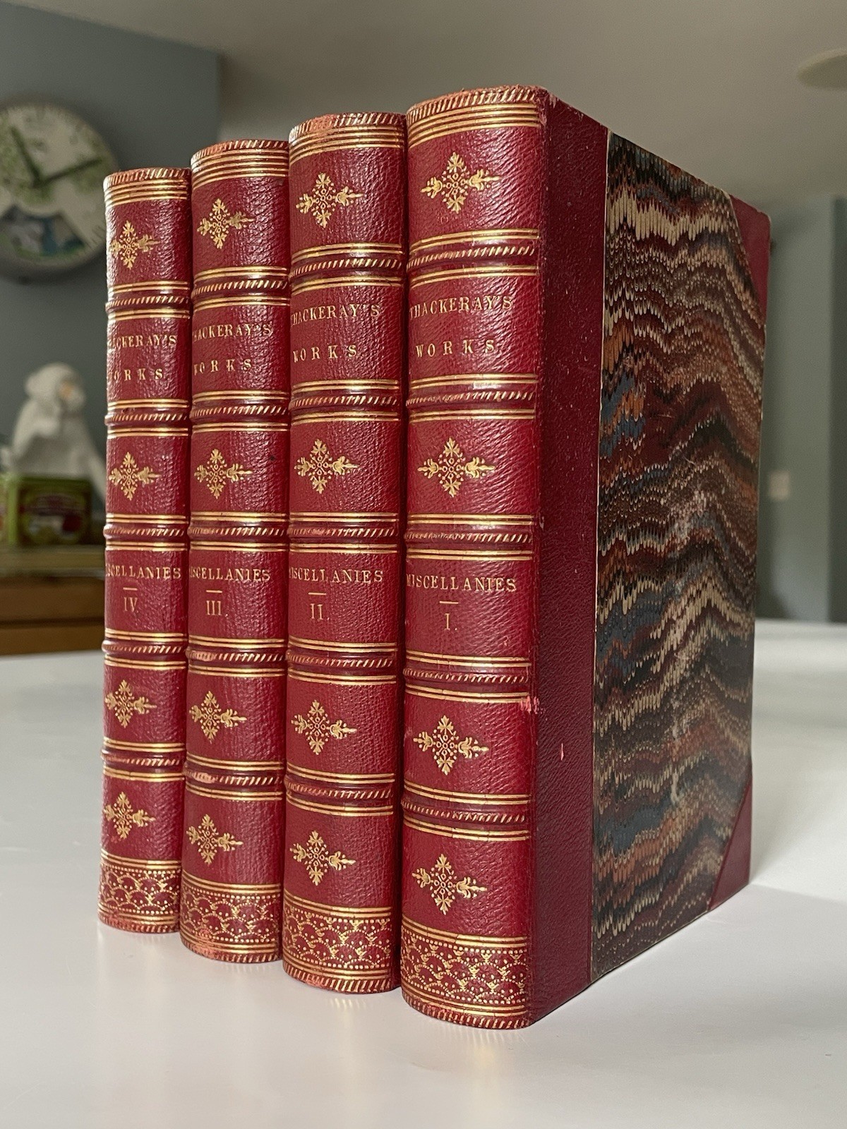 Miscellanies: Prose And Verse, W M Thackeray, 1865, Smith, Elder & Co. 4vols