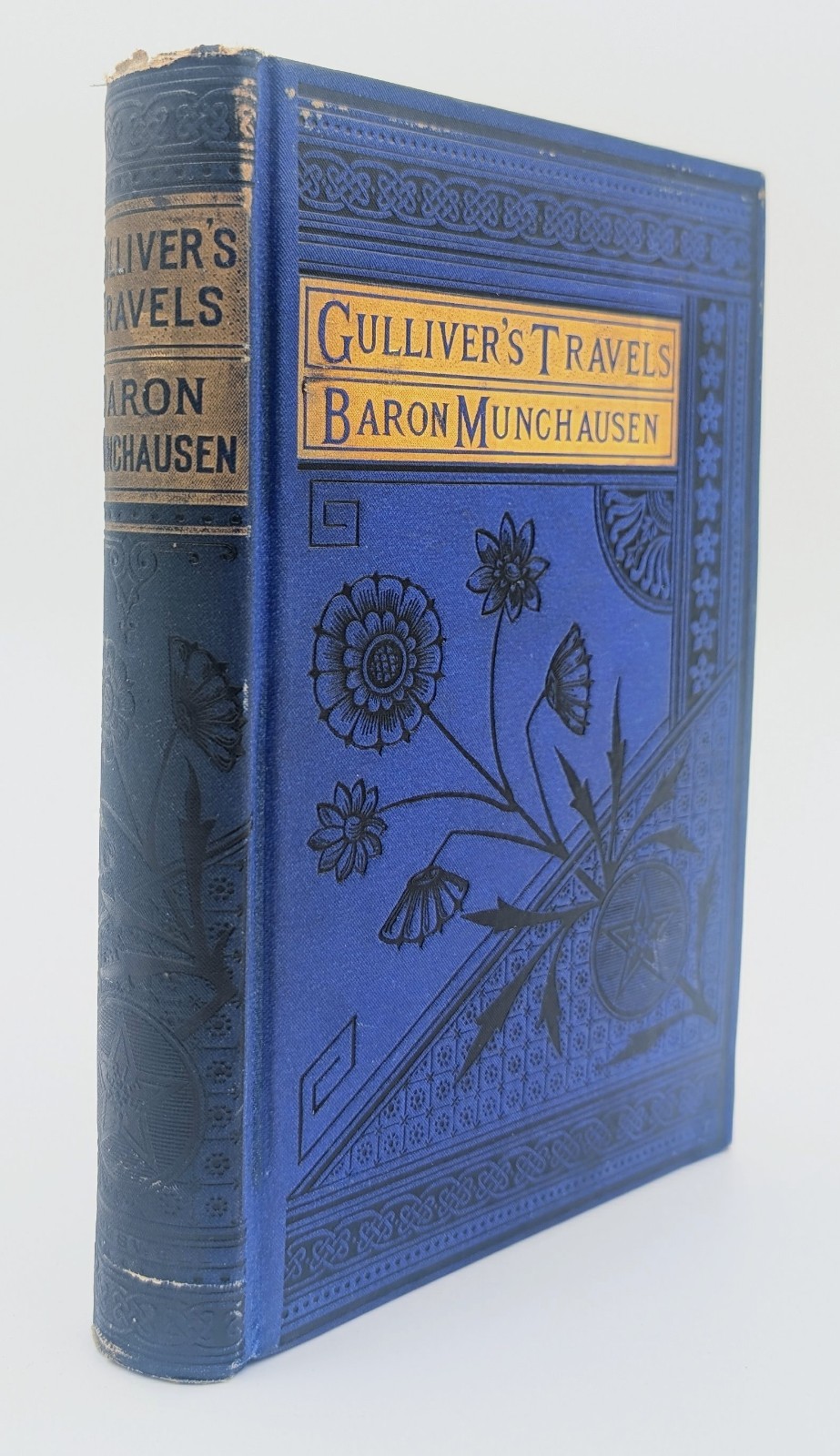 Antique 1880 Gulliver’s Travels & Baron Munchausen Cogswell HC Illustrated
