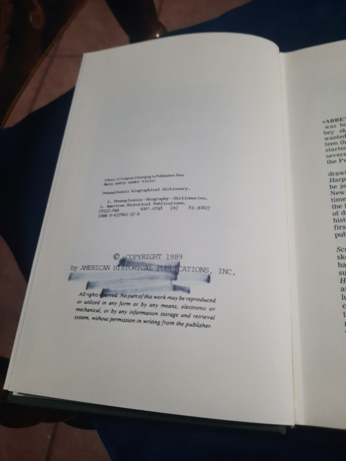 Pennsylvania Biographical Dictionary