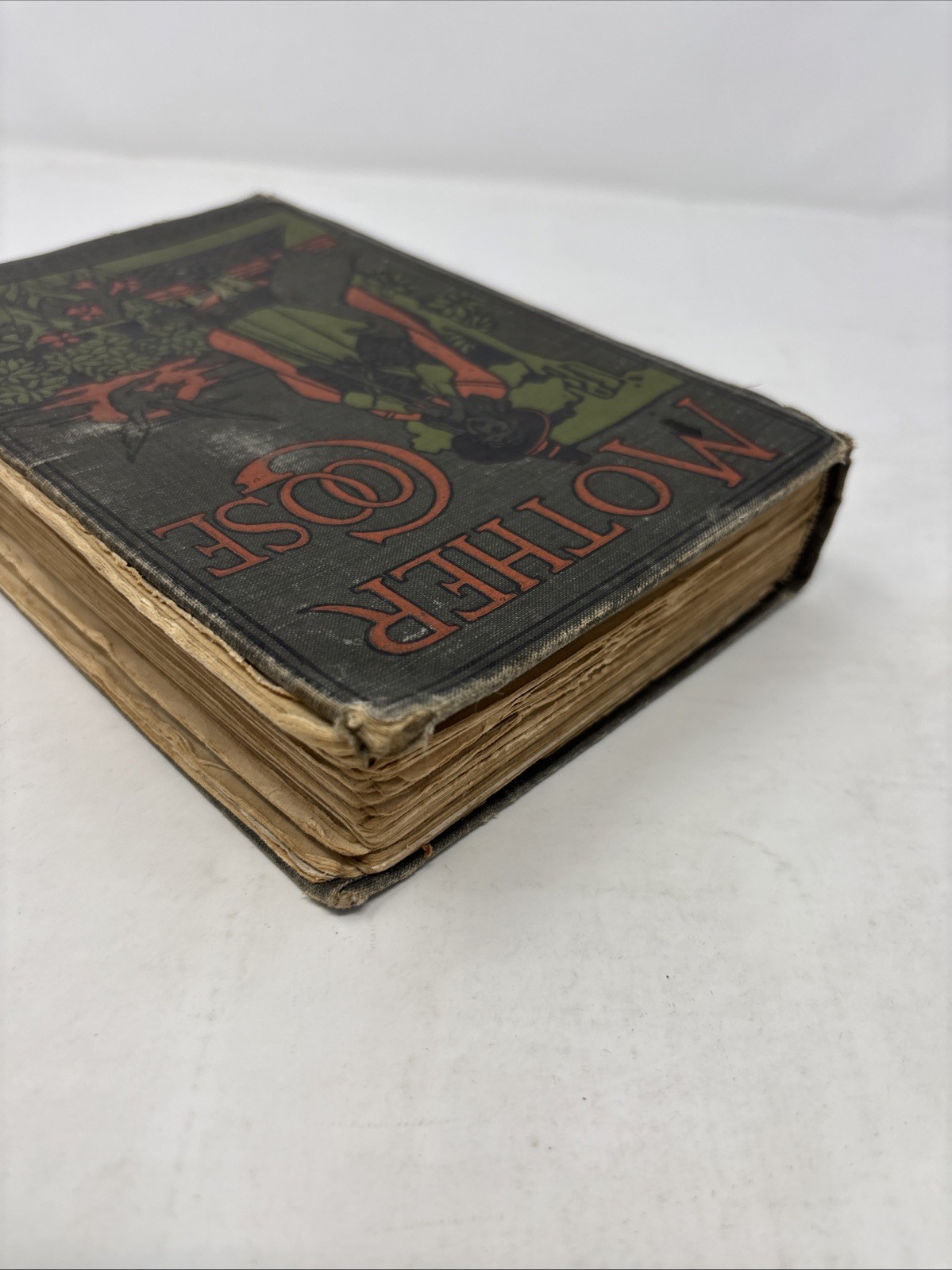 Mother Goose D. Mckay Nursery Rhymes and Fairy Tales Antique Book Colored Illus.