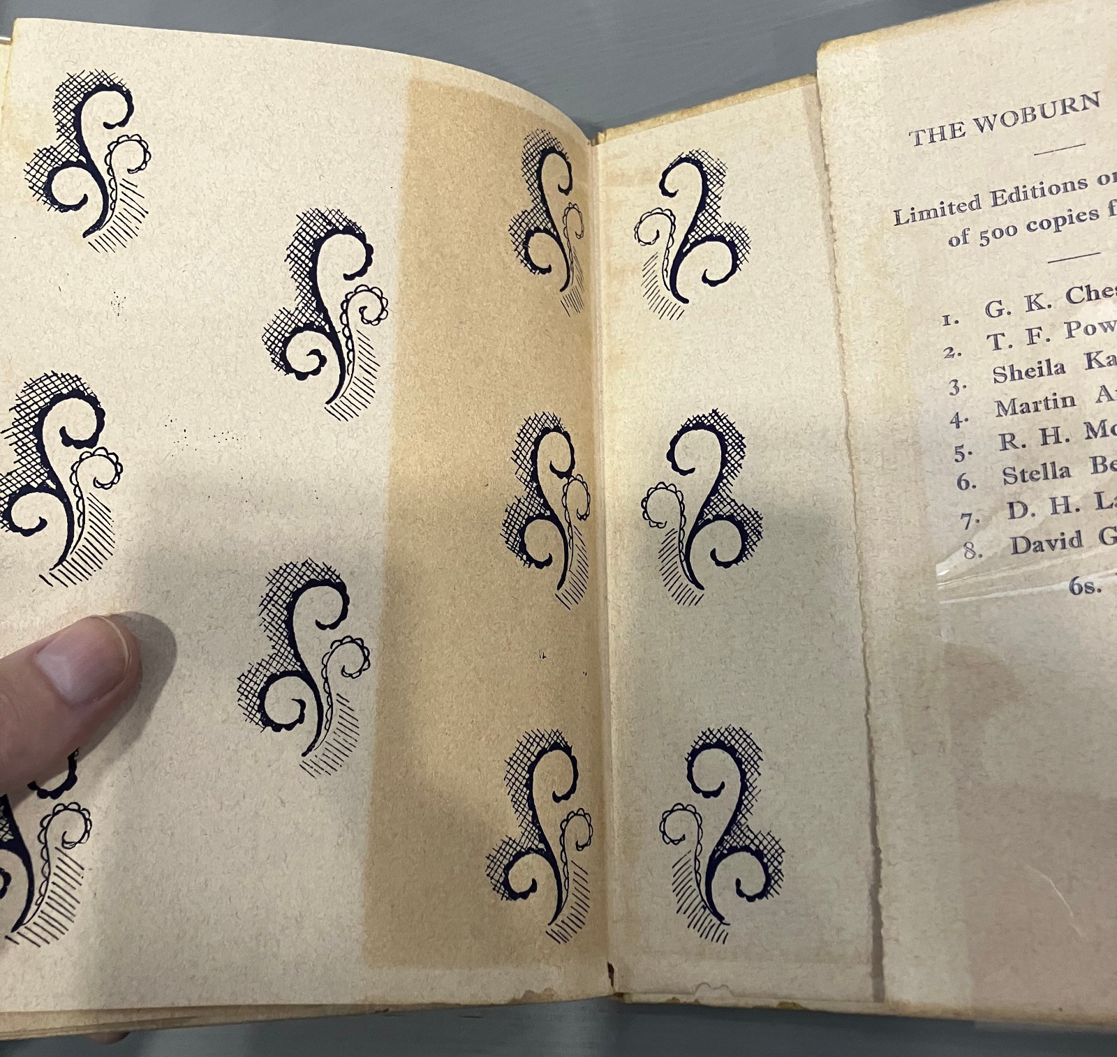 Signed G.K. Chesterton – The Sword of Wood – First Edition 1928 – Limited to 530