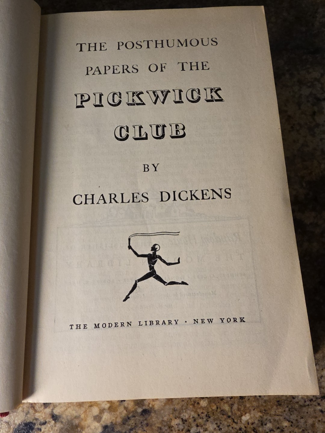 Pickwick Papers by Charles Dickens – Modern Library, Unabridged – HC + DJ