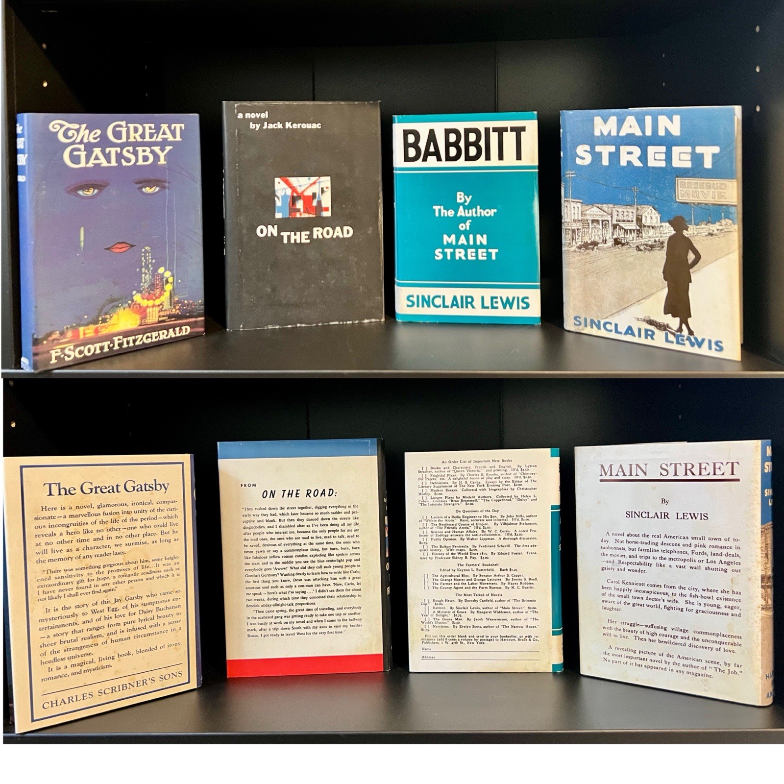 First Edition Library Facsimile (FEL) Slipcase Lot of 12 Fitzgerald, Kerouac, &c