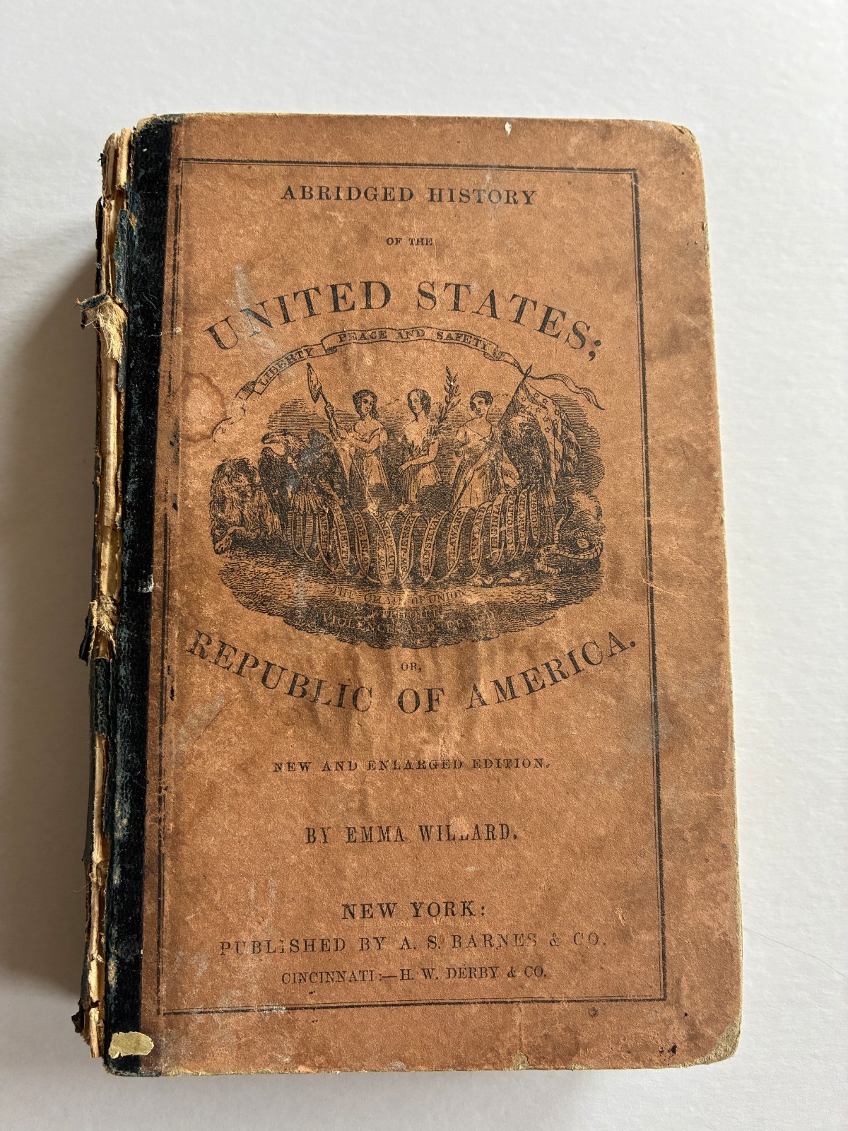 1851 Abridged History of the United States – Republic of America by Emma Willard