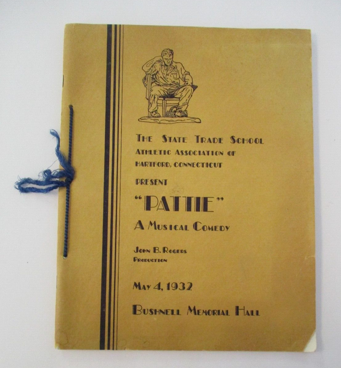 STATE TRADE SCHOOL Present „Pattie“, Bushnell Memorial Hall, Hartford, CT, 1932