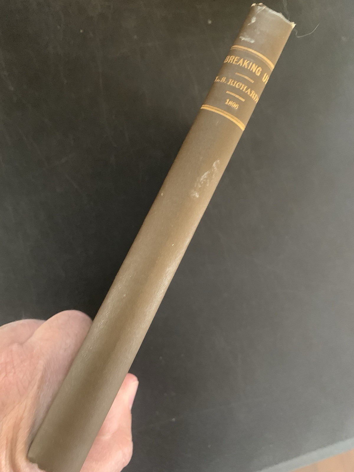 Lysander Richards – Breaking Up Or the Birth …. 1st Ed Presentation Copy 1896