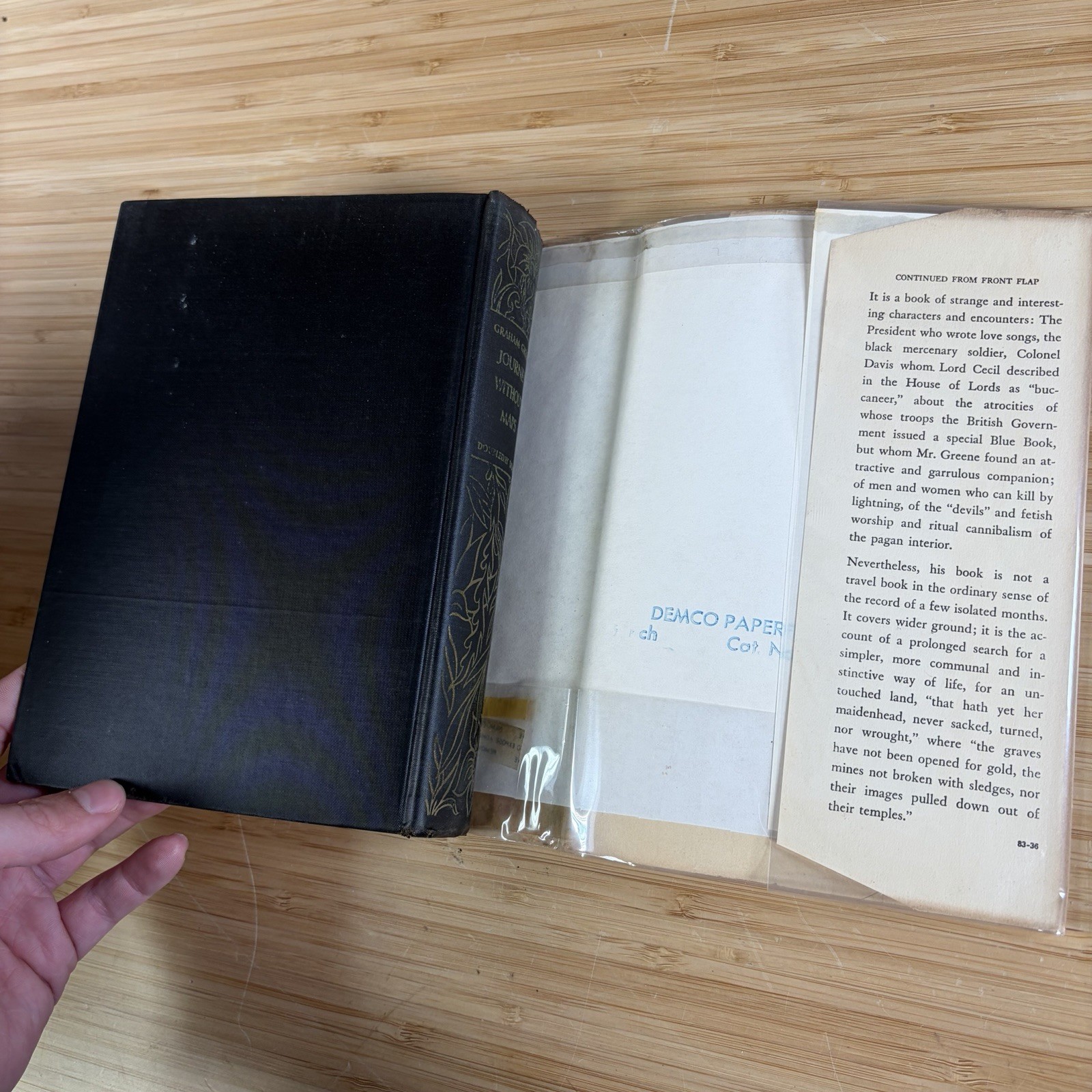 Graham Greene / Journey Without Maps 1st Edition First Print 1936