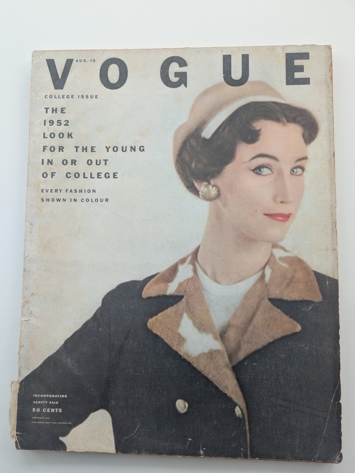 Vogue Magazine August 15 1952 College Issue Every Fashion Shown in Color