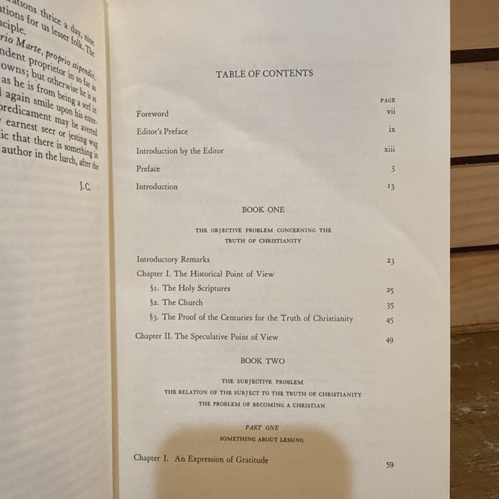 CONCLUDING UNSCIENTIFIC POSTSCRIPT Soren Kierkegaard Princeton 1964 8th Printing