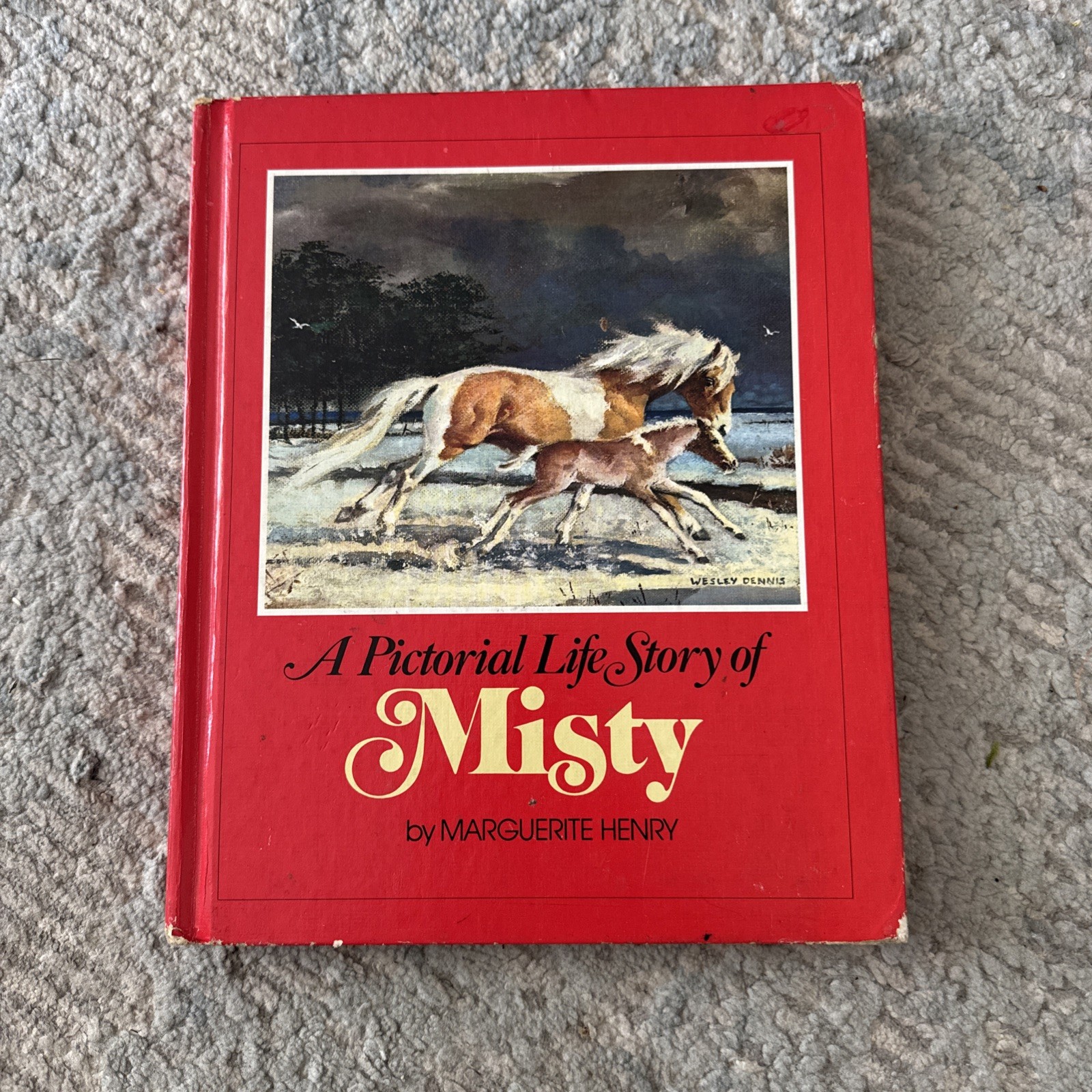 Pictorial Life Story of Misty by Marguerite Henry (Hardcover) 1976 Vintage