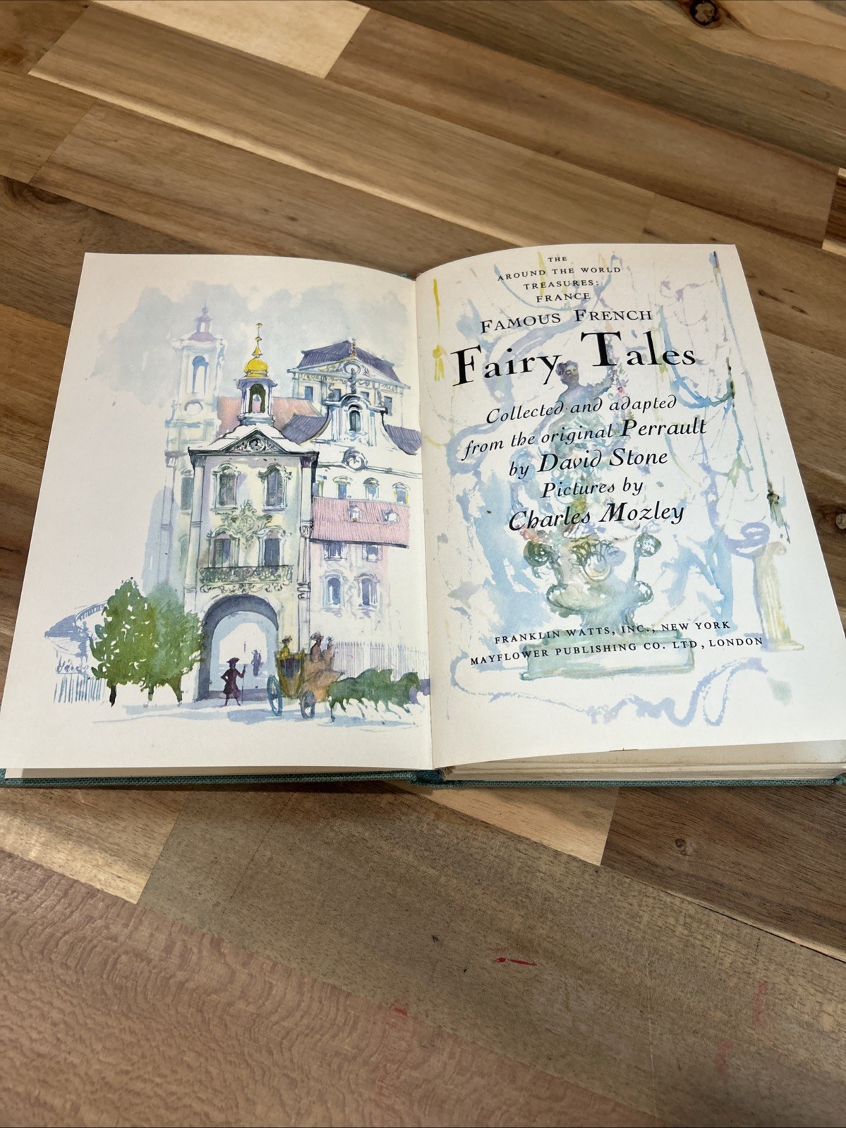 Famous French Fairy Tales AMAZING ILLUSTRATIONS 1959 Sleeping Beauty Cinderella