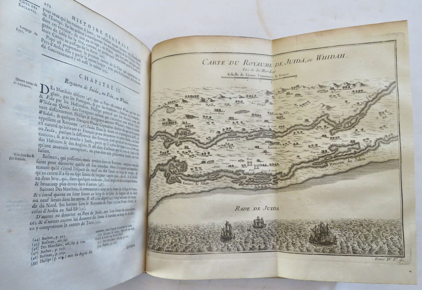West Africa Ivory Coast Exploration History Voyages 1747 leather book 35 plates