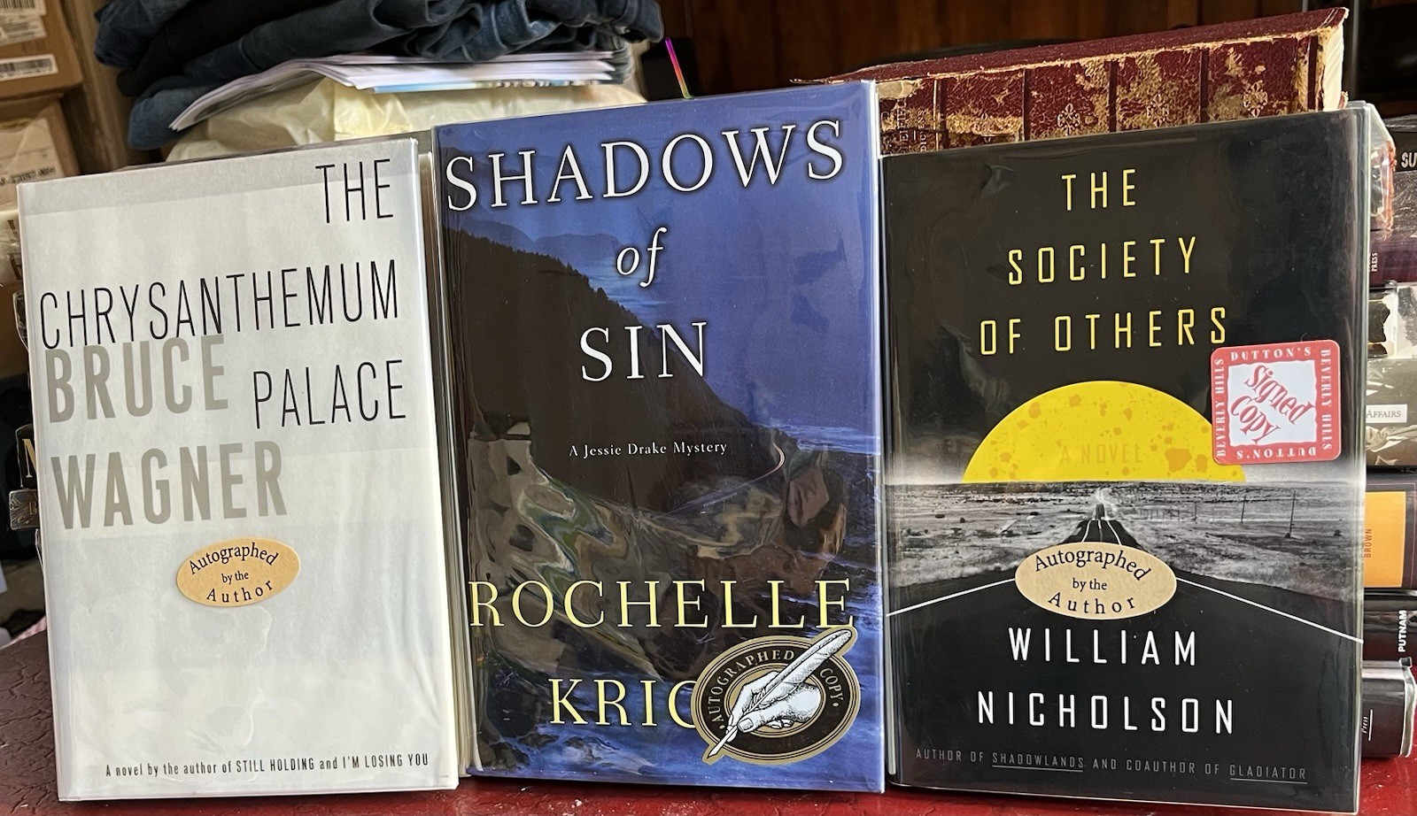 3 SIGNED 1st EDITION HC NOVELS VARIOUS GENRES GREAT LITERATURE ALL PRISTINE!