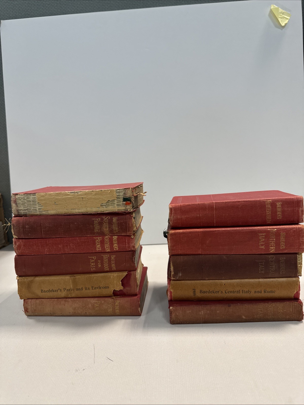 Lot of 11 Vintage Baedeker Travel Guides (1894 – 1913)