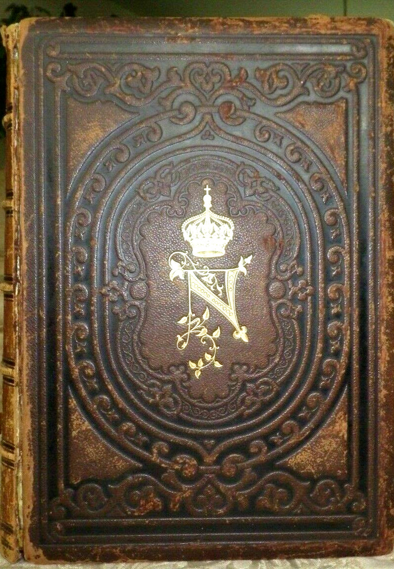 THE COURT OF NAPOLEON F. GOODRICH 1st Ed 1857 COLOR PLATES STUNNING & COMPLETE