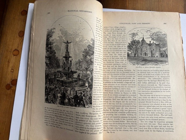 CINCINNATI PAST & PRESENT. Long article in Sept. 1879 NATIONAL REPOSITORY MAG