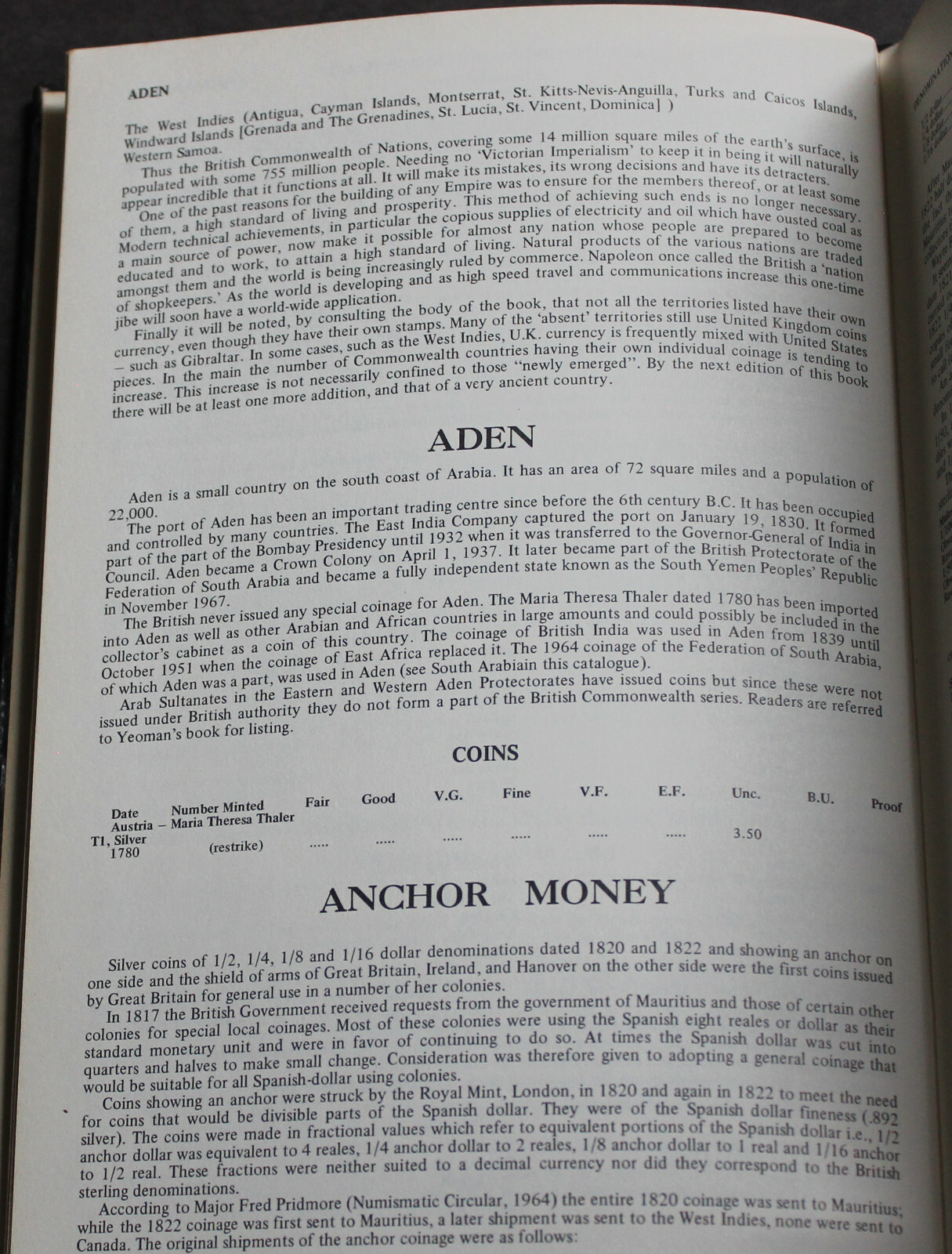 Vintage Guide Book & Catalog British Commonwealth Coins Signed By Author Rare