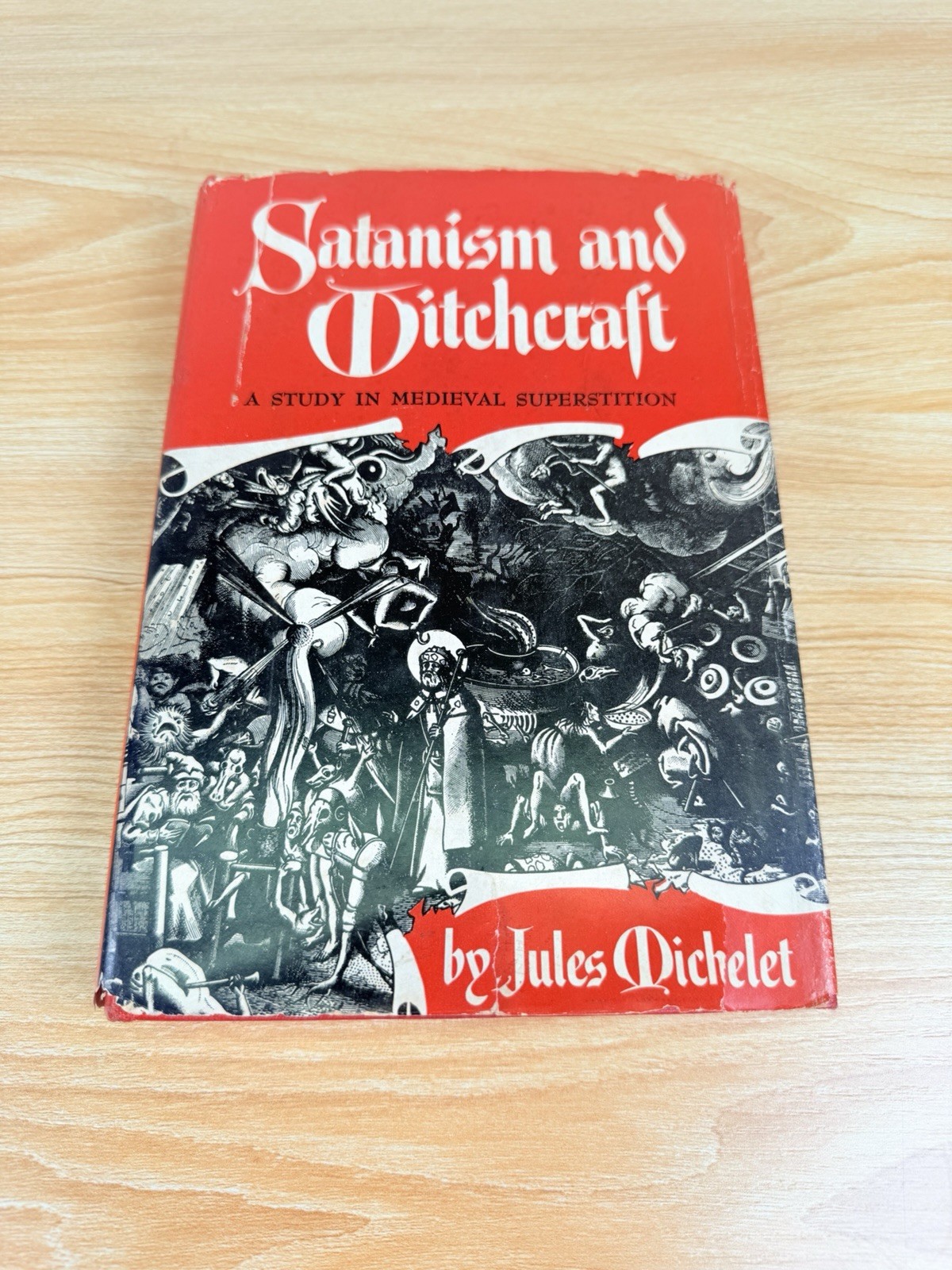 Satanism and Witchcraft Jules Michelet 1946 Citadel Press HC DJ Occult VG