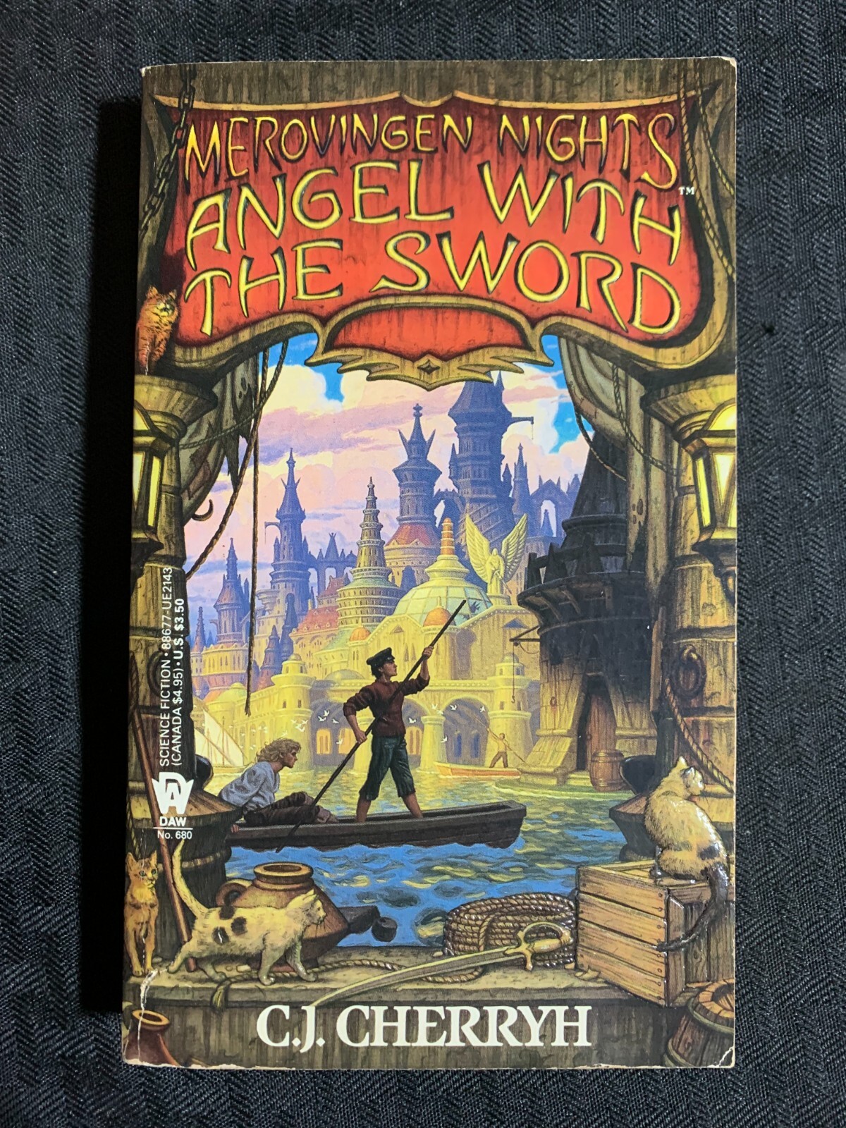 1986 ANGEL WITH THE SWORD by C.J. Cherryh FN 6.0 1st Daw Paperback