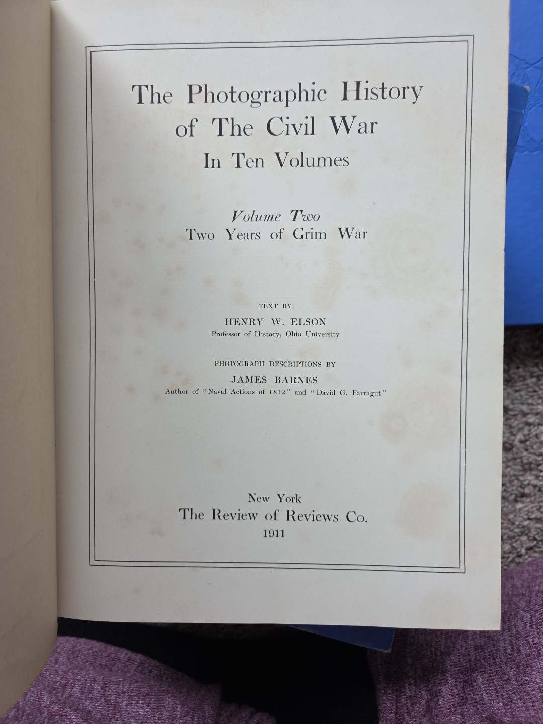 Photographic History of the Civil War, Miller ~ Complete 10 Volume Set, 1911 1st