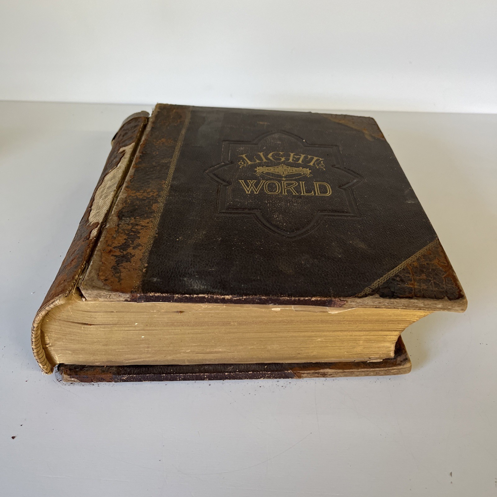 Antique 1874 Light of the World Rev John Fleetwood Religious Biblical Fragile