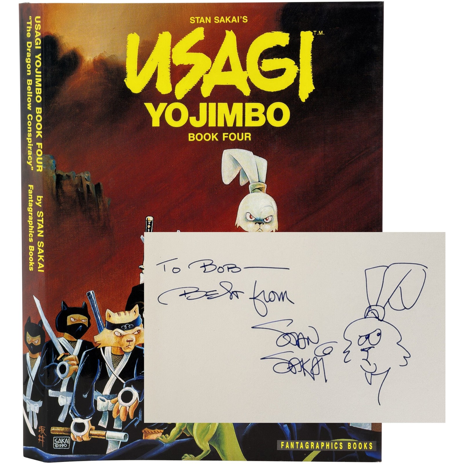 Stan Sakai / Usagi Yojimbo Book Four Signed 1st Edition 1990