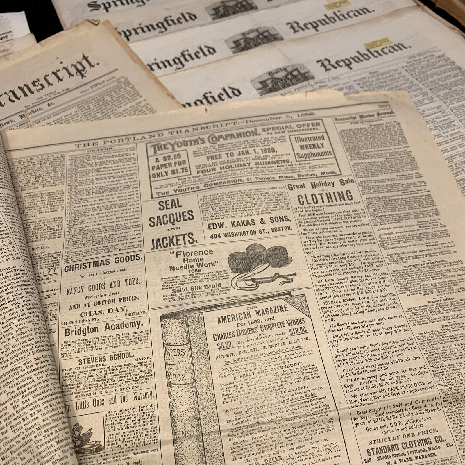 OLD NEWSPAPER FROM 1800s