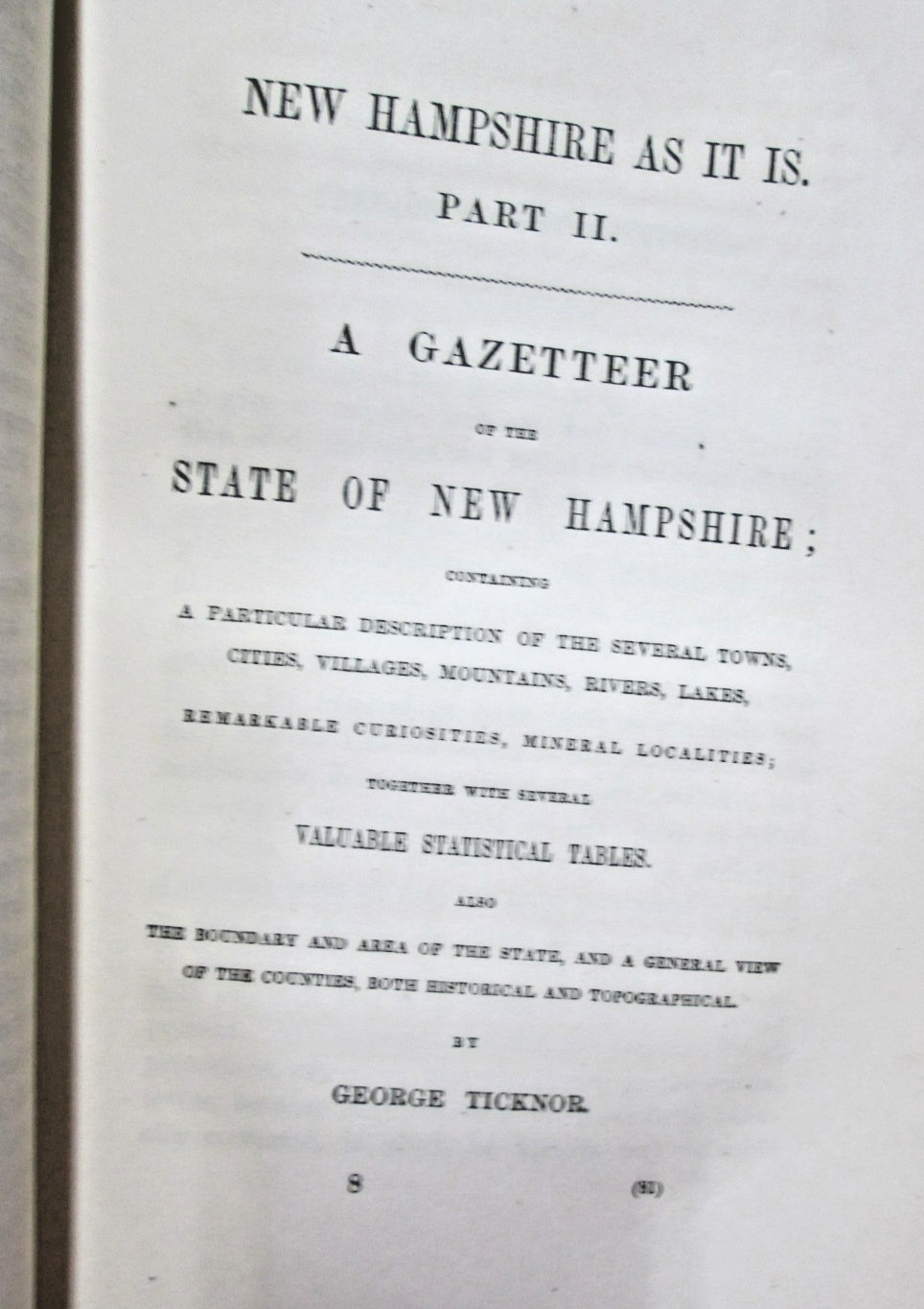 1855 New Hampshire As It Is In Three Parts First Edition By Edwin A Charlton