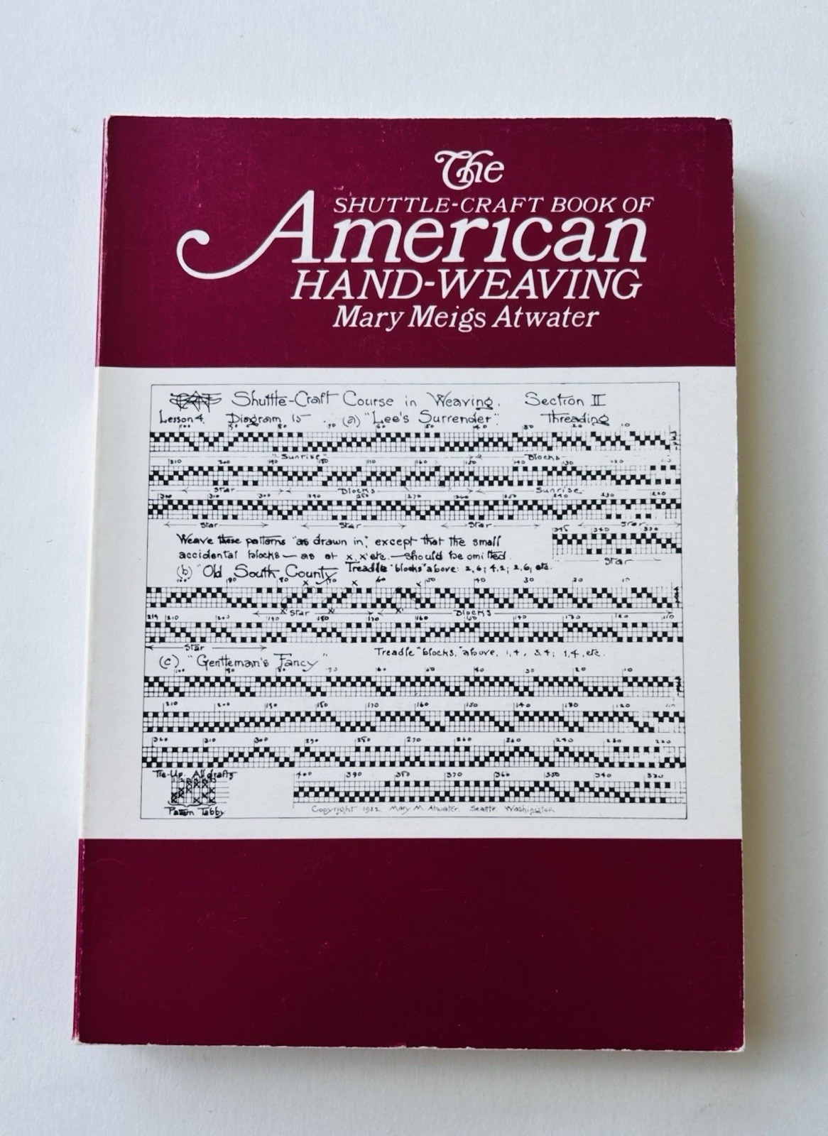 The Shuttlecraft book of American hand weaving by Mary Atwater 1986 Soft Cover