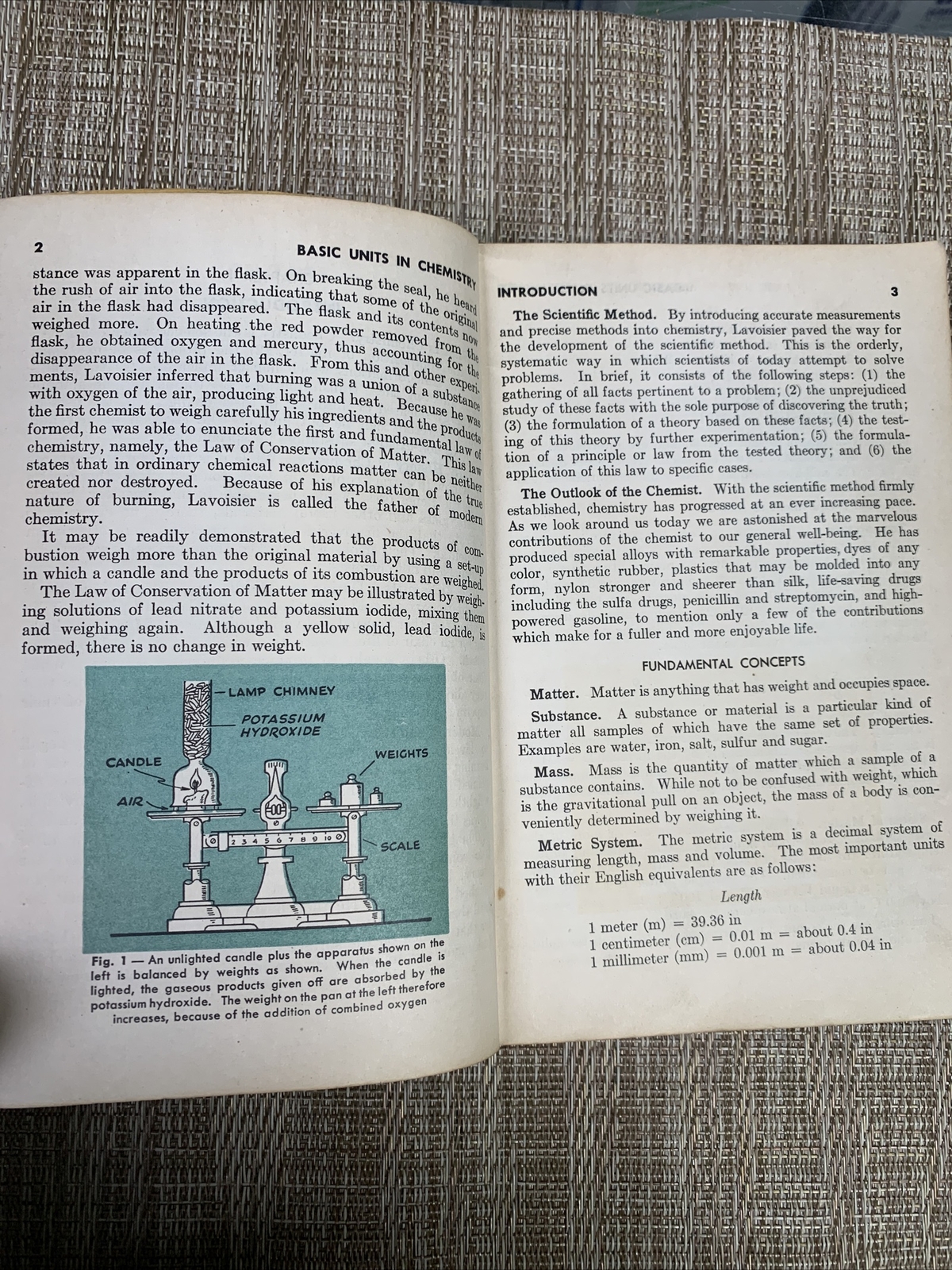 Basic Units in Chemistry, Joseph E Johnston, 1947/ 1949, Republic Book Co