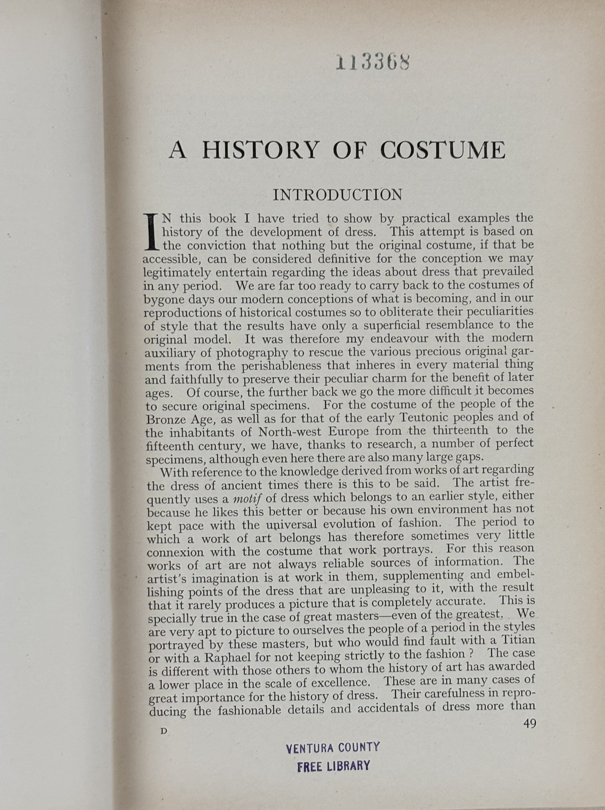 A History of Costume by Carl Kohler 1928 Illustrated Ex-library