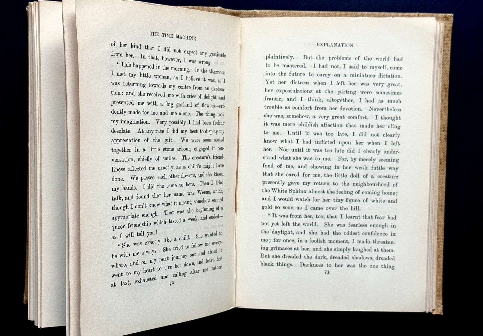 The Time Machine – First Edition, later edition- 1895 – H.G. Wells First Edition
