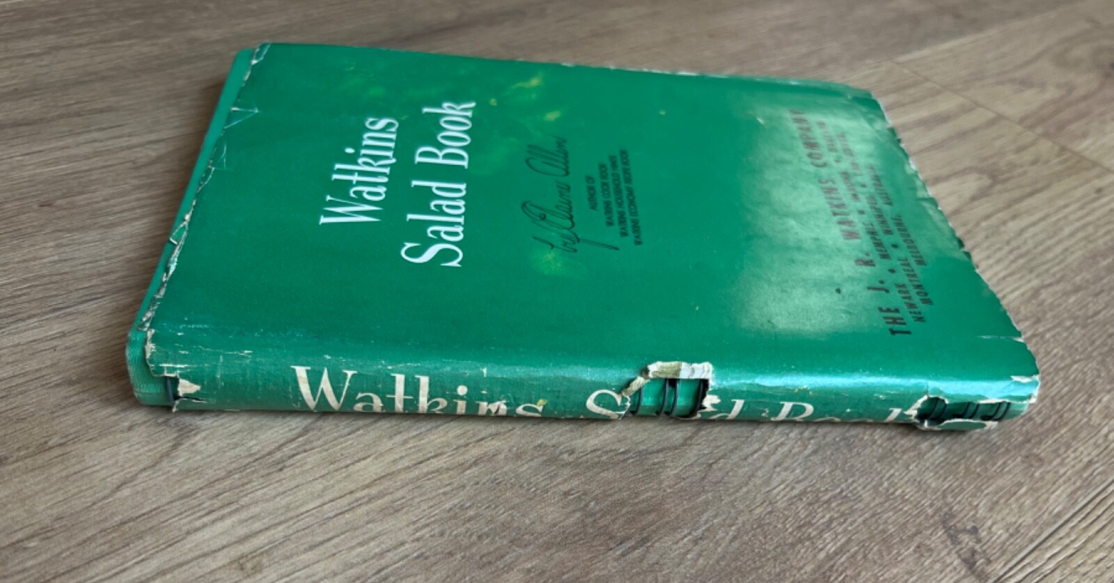 Vintage 1946 Watkins Salad Book by Elaine Allen~ The J.R. Watkins Co Spiral HC