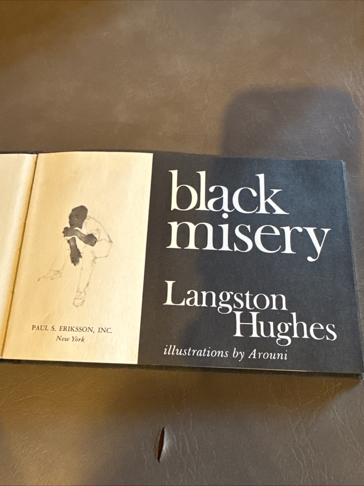 Black Misery Langston Hughes 1971 Hardcover Paul S Eriksson