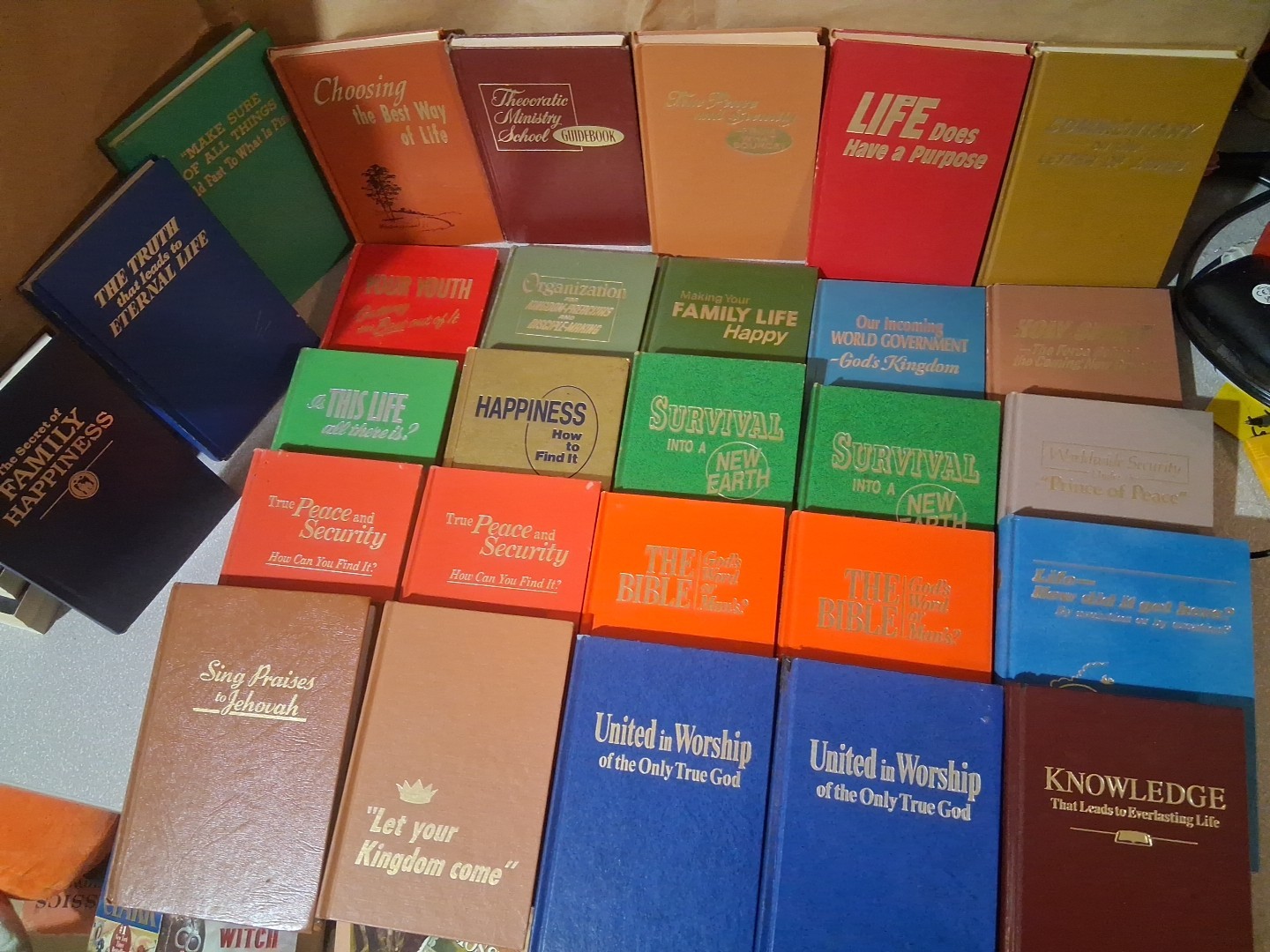 Jehovah’s Witnesses Book Lot 1960’s-1990’s Lot of 28 Small Hardcover Books