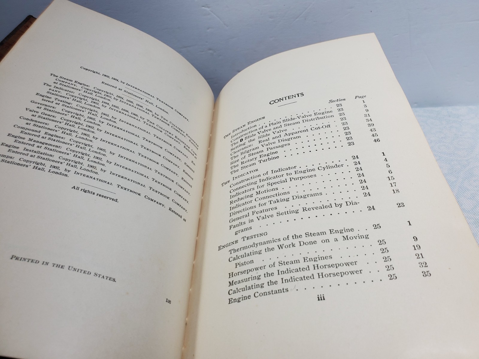 1904 ICS Reference Library Mechanics Steam Engines; Steam Pumps
