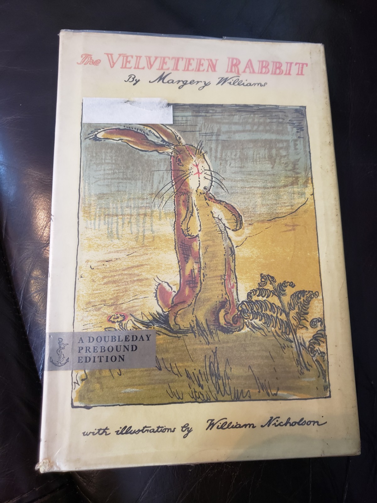 THE VELVETEEN RABBIT by MARGERY WILLIAMS Printing HC DJ Library Strong Cover.