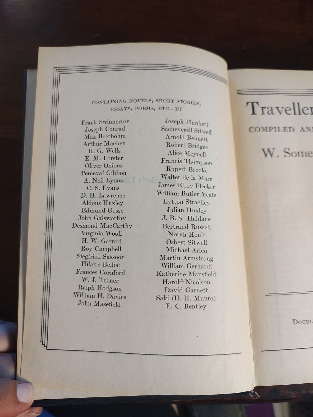 Traveller’s Library 1933 First Edition, Essays, Poems & Short Stories, Fine Cond