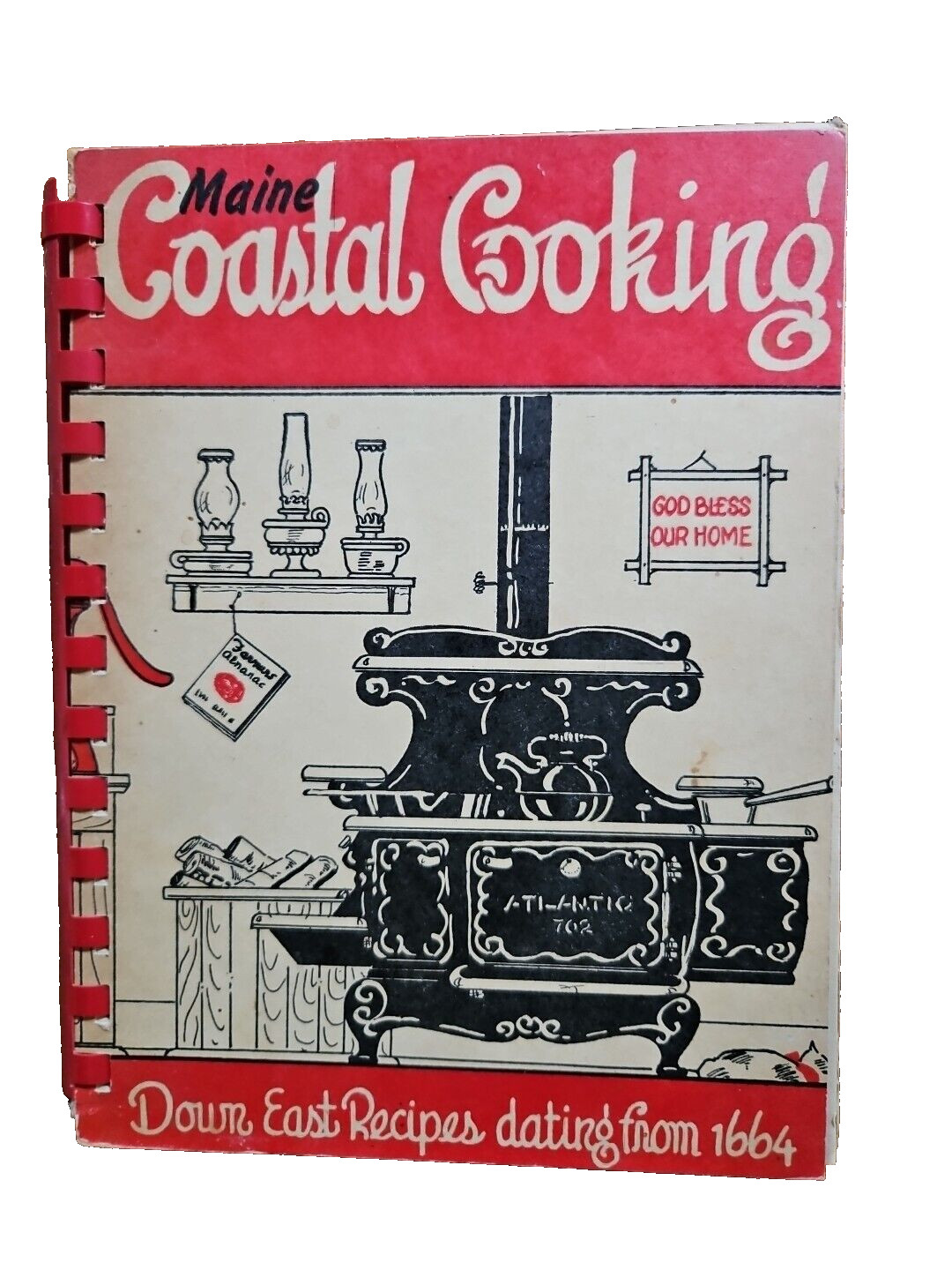 Maine Coastal Cooking, Down East Recipes Dating From 1664, 6th ed 1964 VG