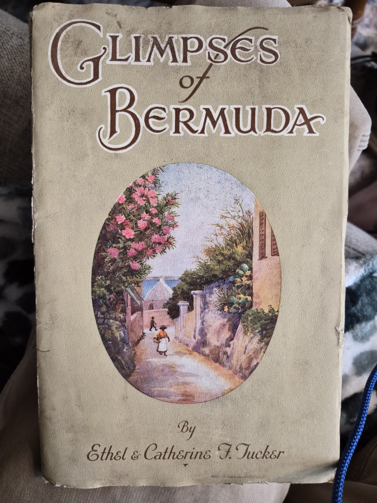 GLIMPSES OF BERMUDA Ethel & Catherine F. Tucker c1930 PB Vintage Tipped-In Plate