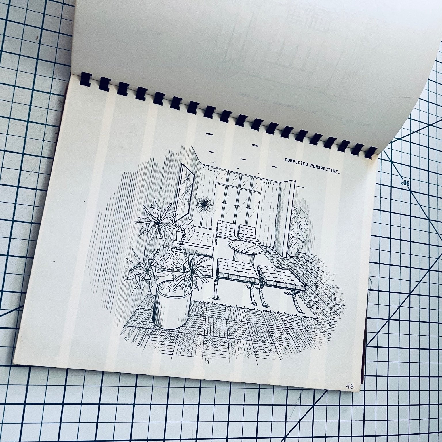 PERSPECTIVE DRAWING MADE SO EASY Lee Anderson 1971 Art Graphic Design Vintage