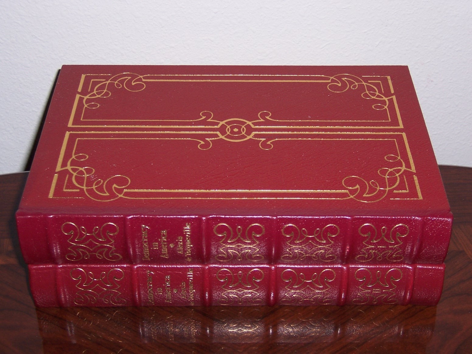 Easton Press Democracy in America by Alexis de Tocqueville in 2 vols